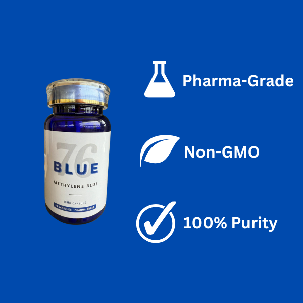 Methylene Blue 10mg Capsules | 30ct | Pharma Grade