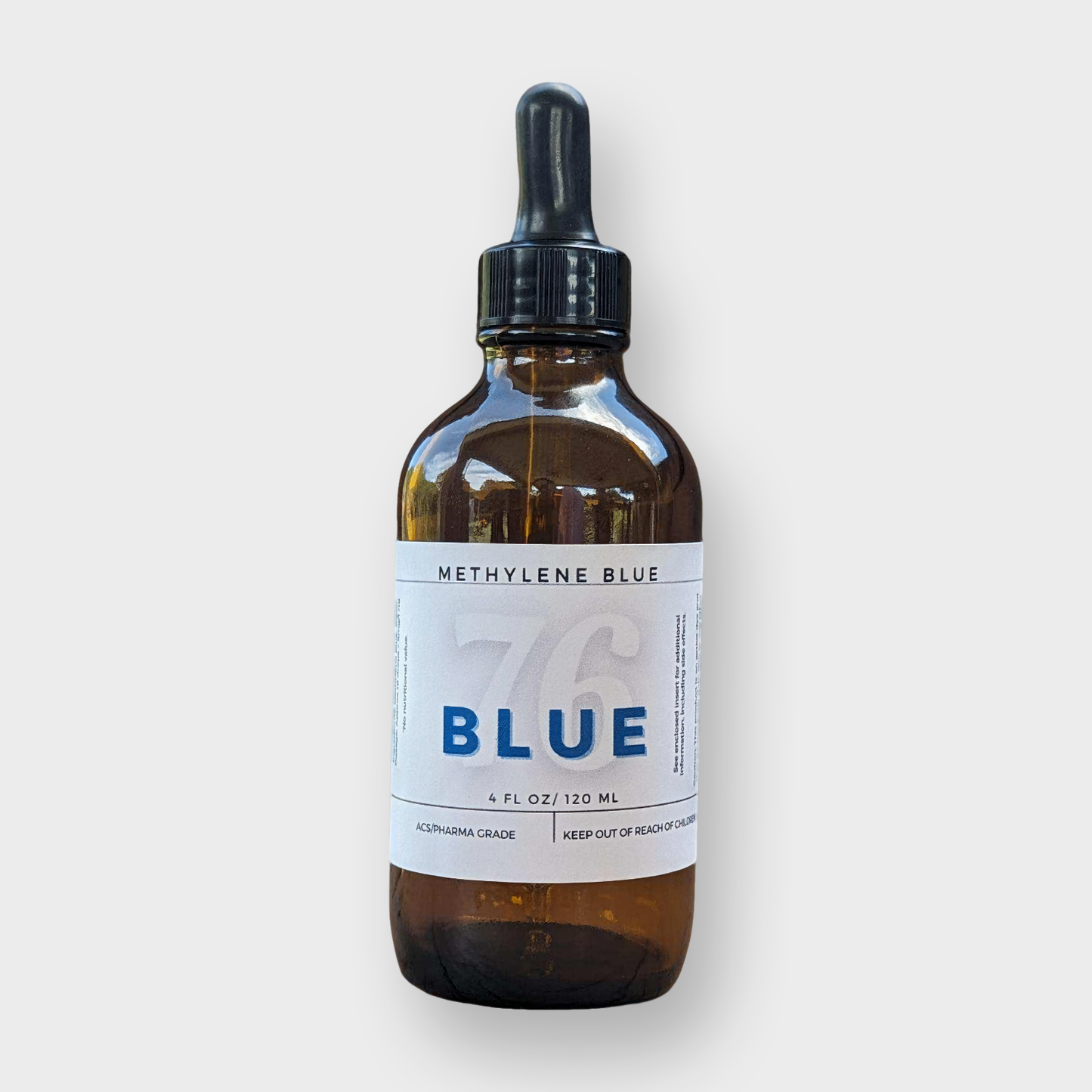 Methylene Blue 1% USP Pharmaceutical Grade | Ultra-Pure 120 mL (4.0 oz) Solution